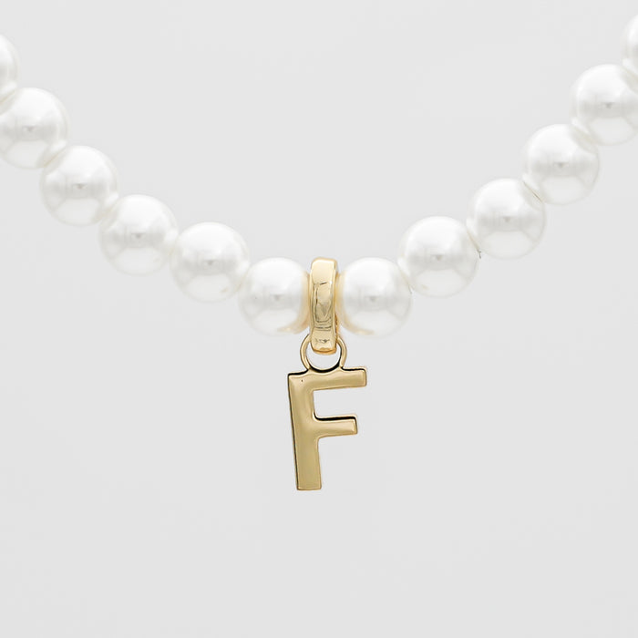 Classic Pearl Initial Necklace