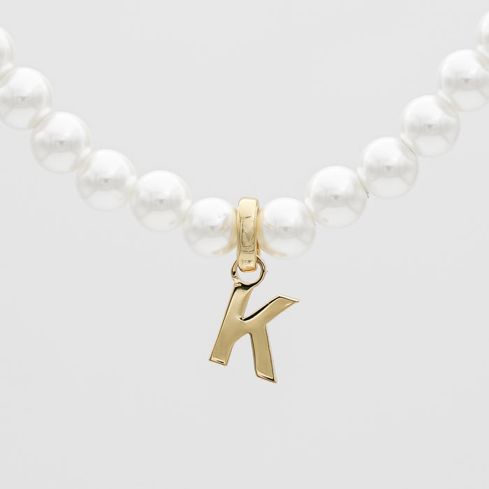 Classic Pearl Initial Necklace