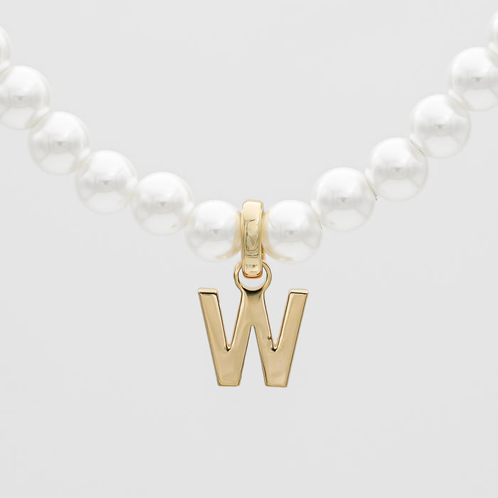 Classic Pearl Initial Necklace