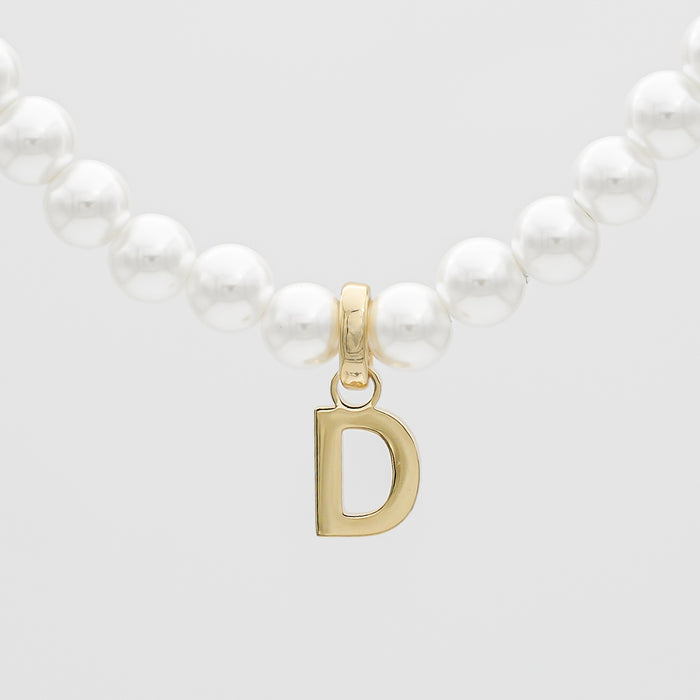 Classic Pearl Initial Necklace