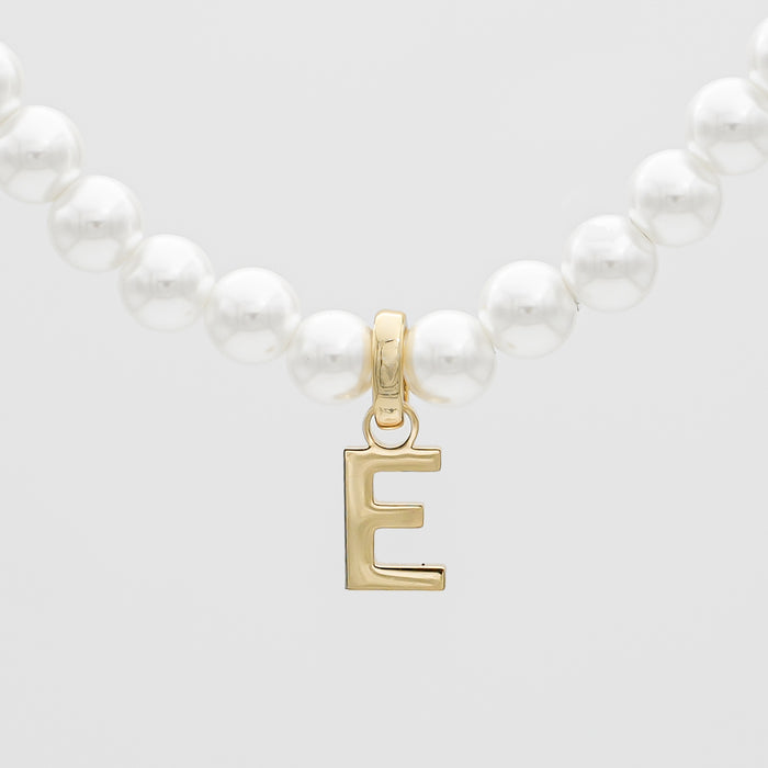 Classic Pearl Initial Necklace