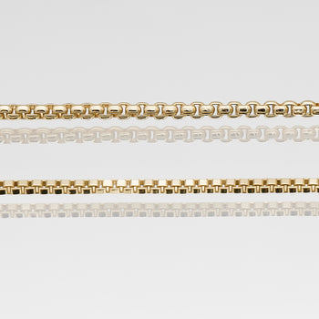 Chain Style, Box or Round Box Chain in Gold