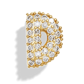 Gold Pave Bubble Letter Charms