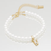 ICY Pearl Initial Anklet