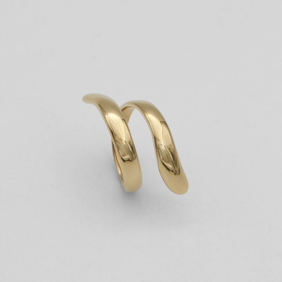 Fia dainty Wrap ring in 18k plated stainless steel from prya