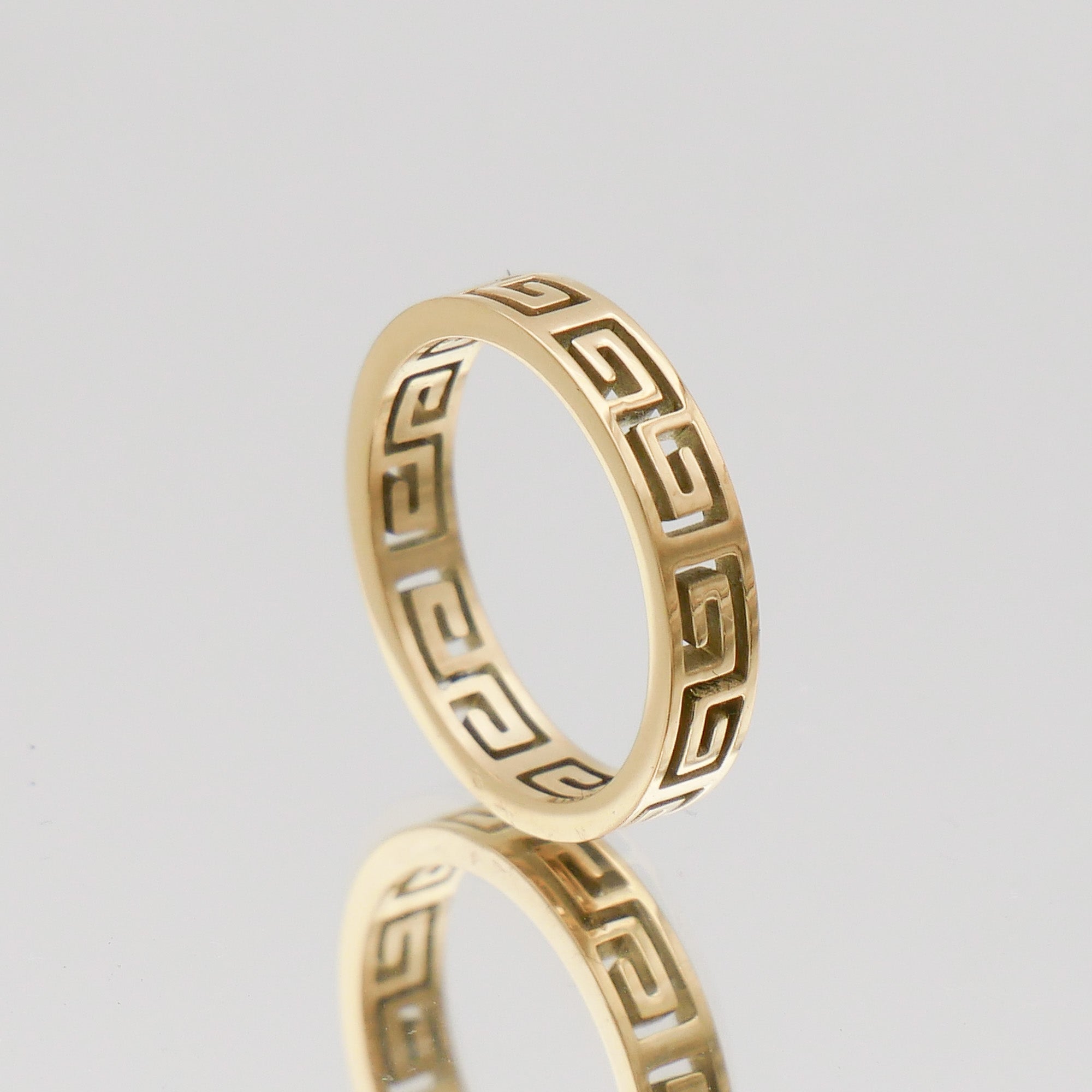 Aria Greek Meander Ring
