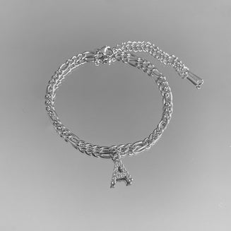 ICY Initial Anklet | Figaro