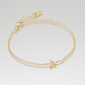 lana icy initial bracelet in 18k gold plated from prya