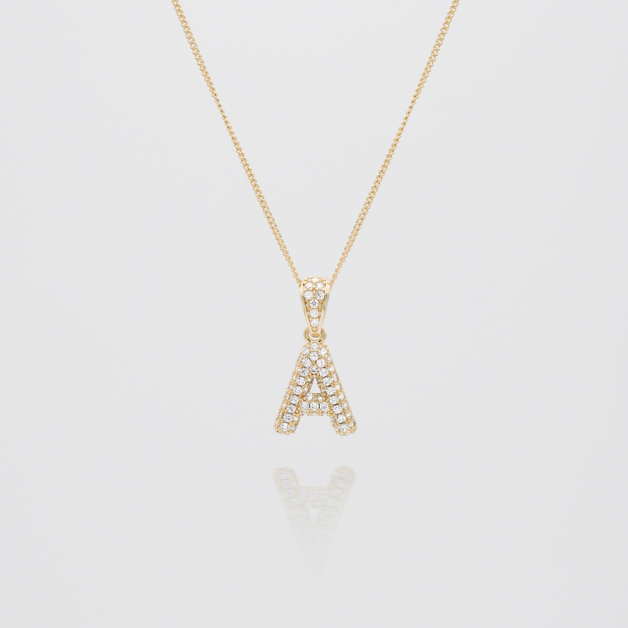 ICY Mini Bubble Initial Necklace