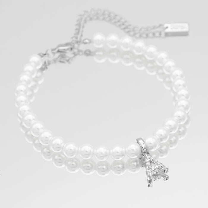 Bracelet de cheville ICY Pearl Initial