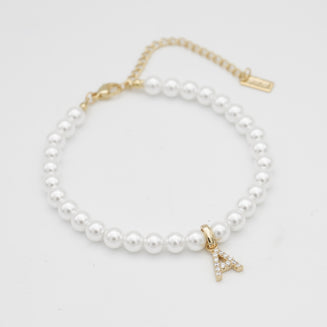 ICY Pearl Initial Anklet