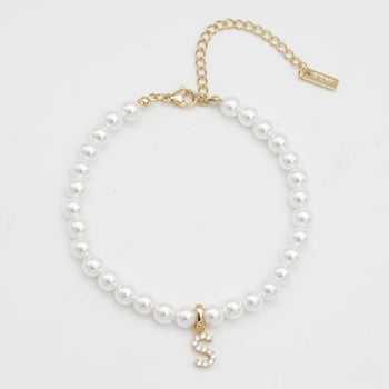 ICY Pearl Initial Anklet