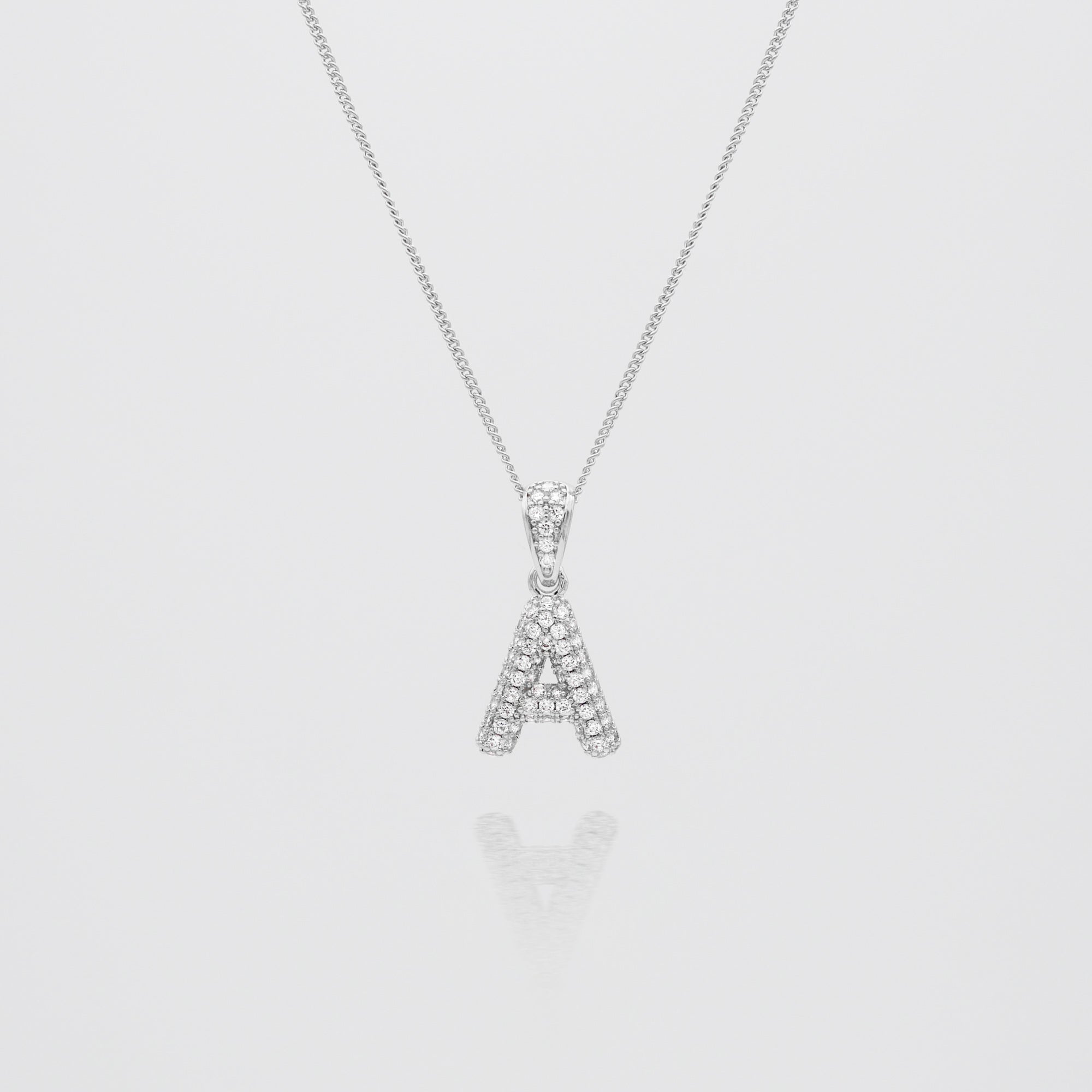 ICY Mini Bubble Initial Necklace