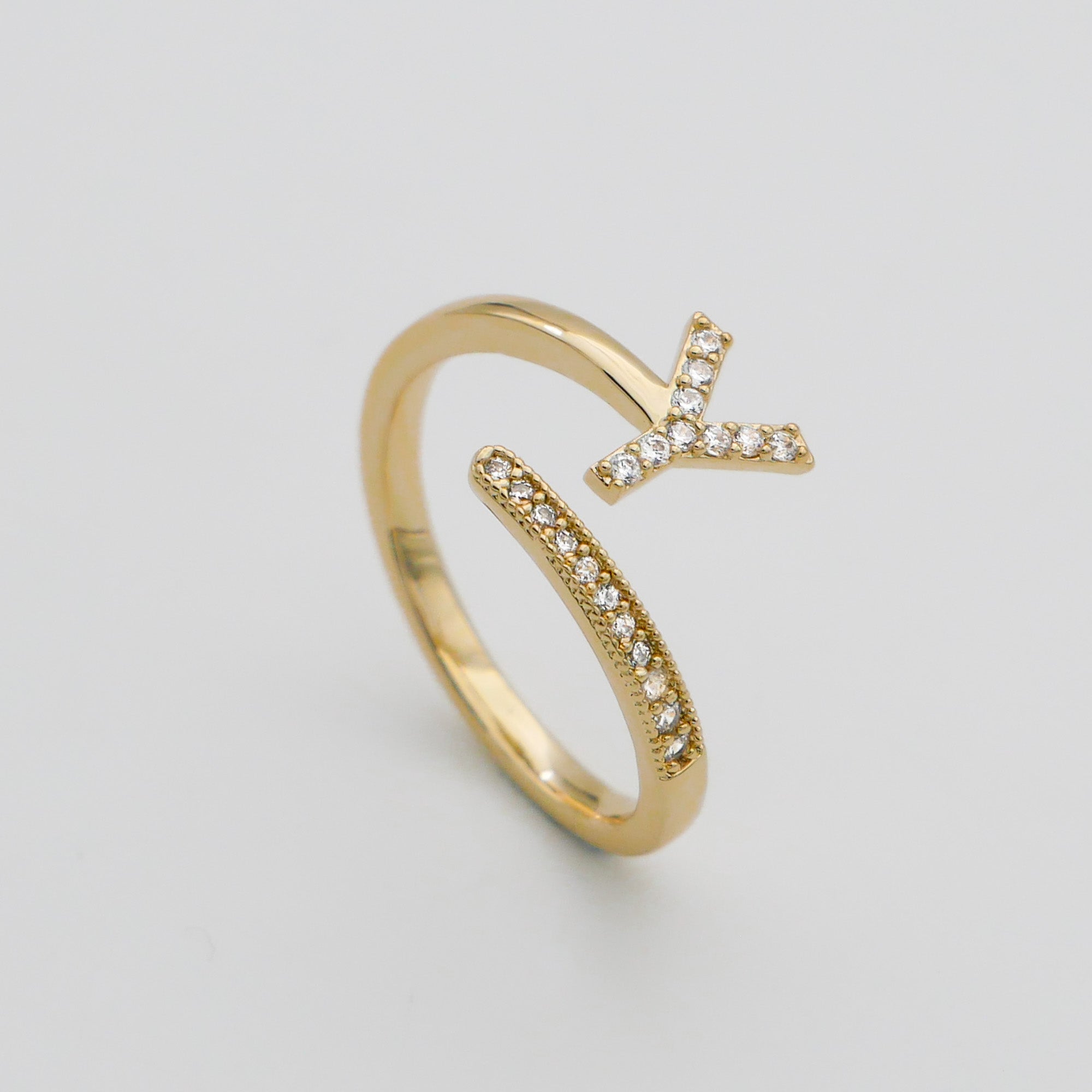 ICY Initial Ring | Gold or Silver | PRYA