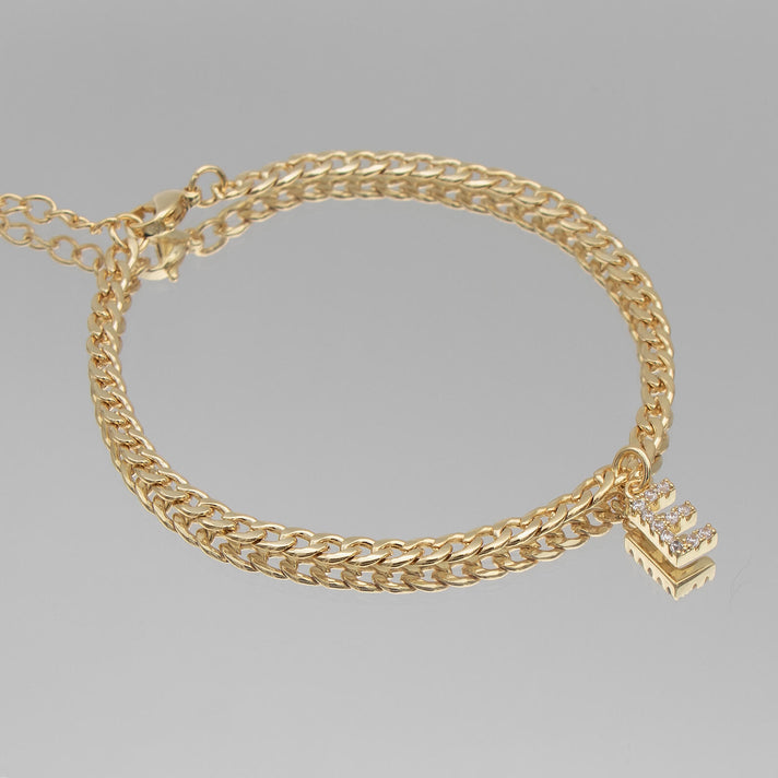 ICY Initial Anklet | Cuban