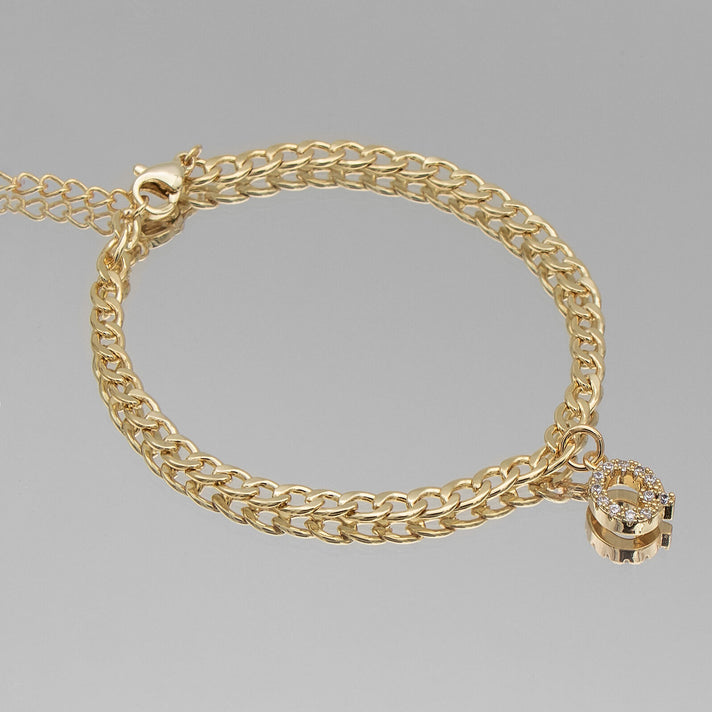 ICY Initial Anklet | Cuban