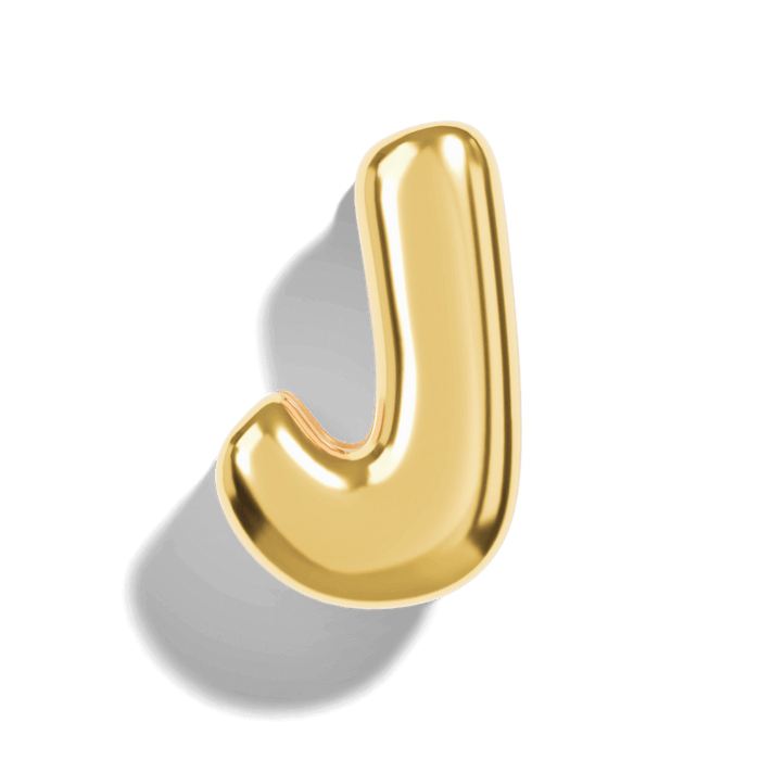 Micro Bubble Initial Necklace