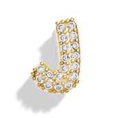 Gold Pave Bubble Letter Charms