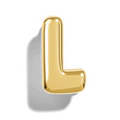 Gold Bubble Letter Charms