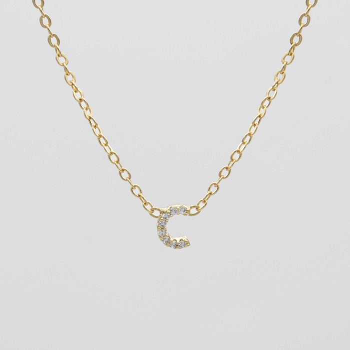 Maia Pave Initial Necklace