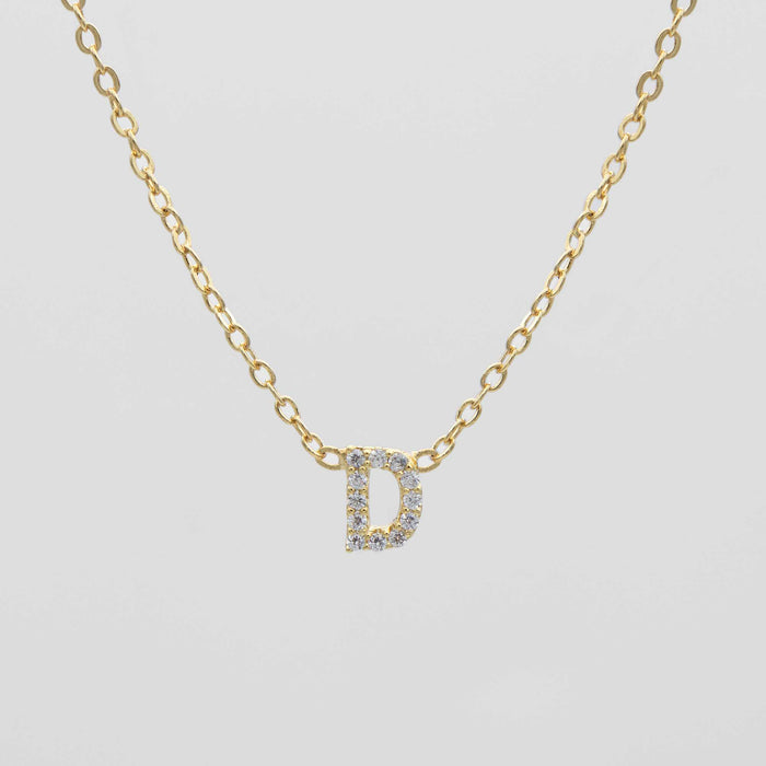 Maia Pave Initial Necklace