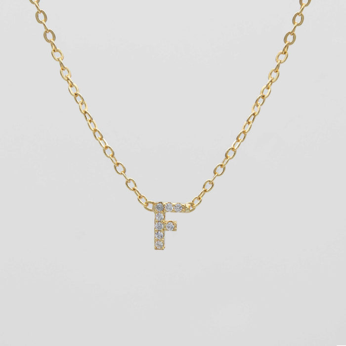 Maia Pave Initial Necklace