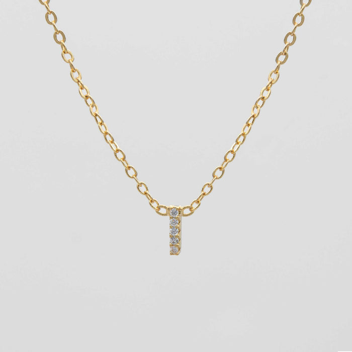 Maia Pave Initial Necklace
