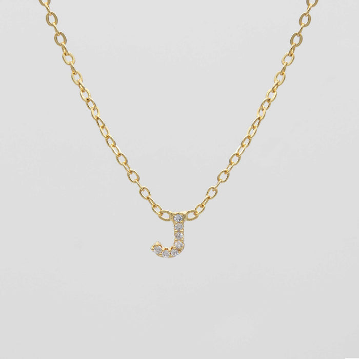 Maia Pave Initial Necklace