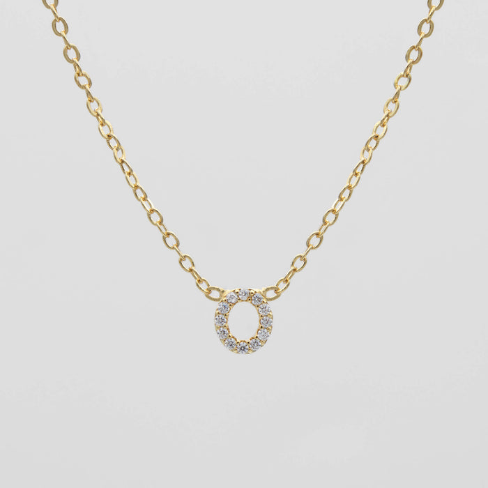 Maia Pave Initial Necklace