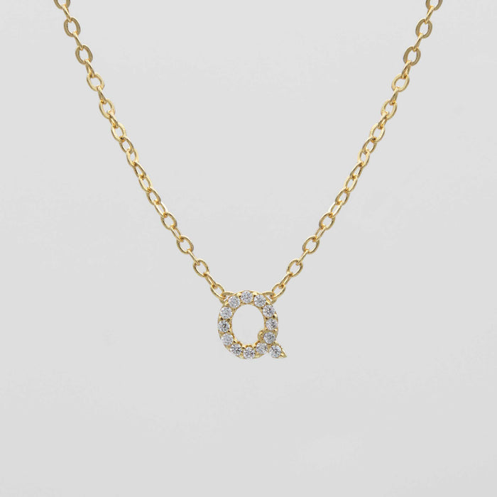 Maia Pave Initial Necklace