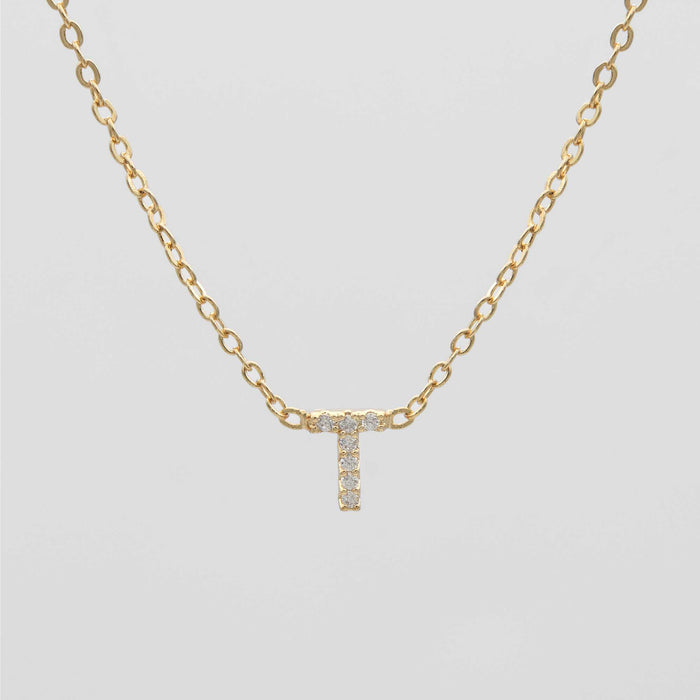 Maia Pave Initial Necklace