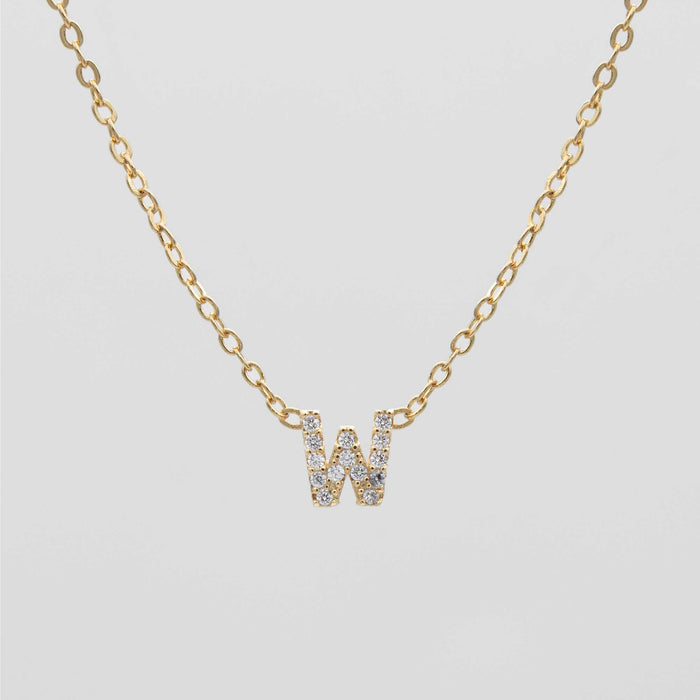 Maia Pave Initial Necklace