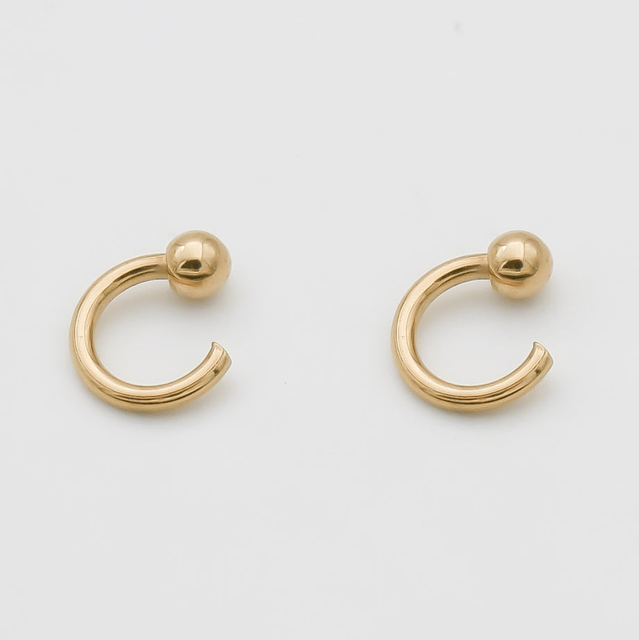 Lara Half Hoop Earrings