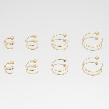 Lara Half Hoop Earrings