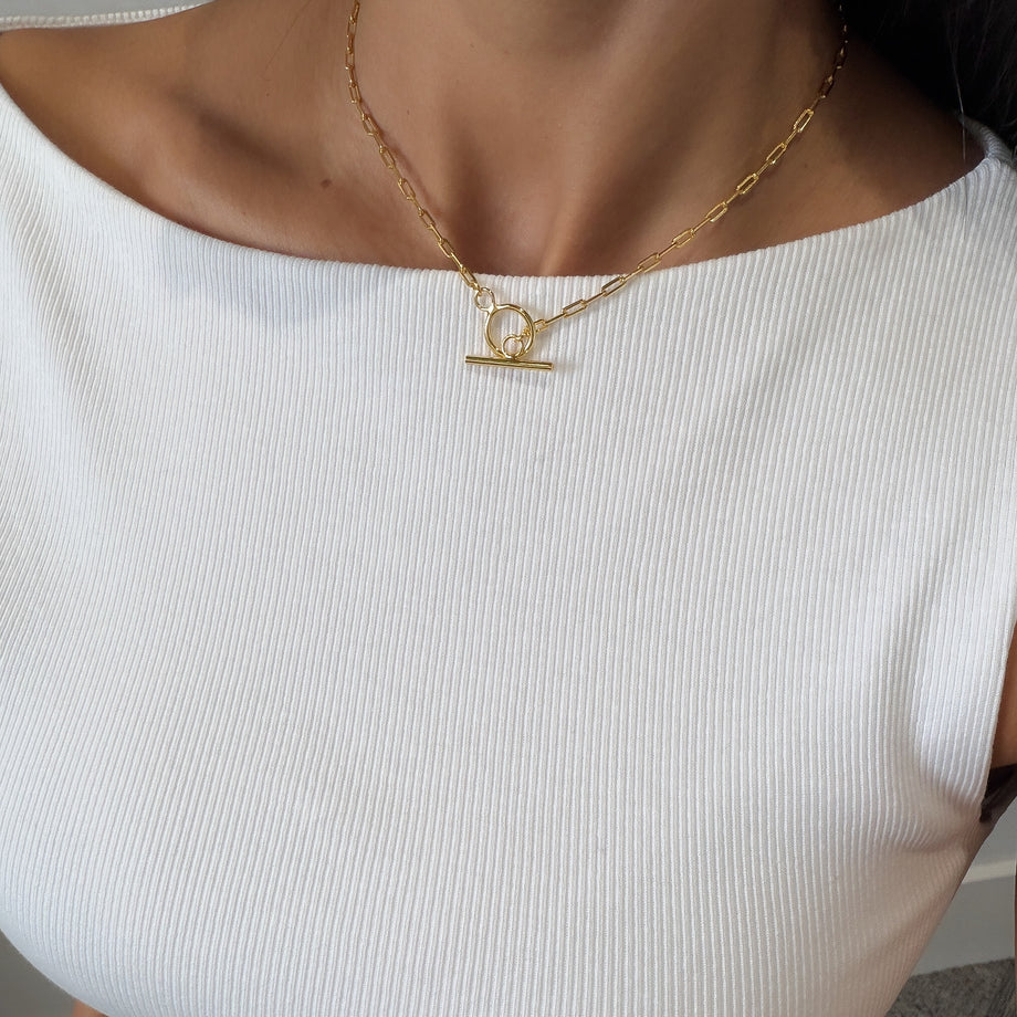 Lily T-bar Necklace