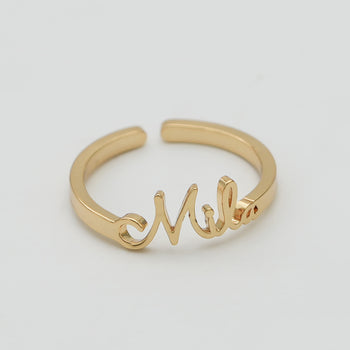 London Custom Name Ring