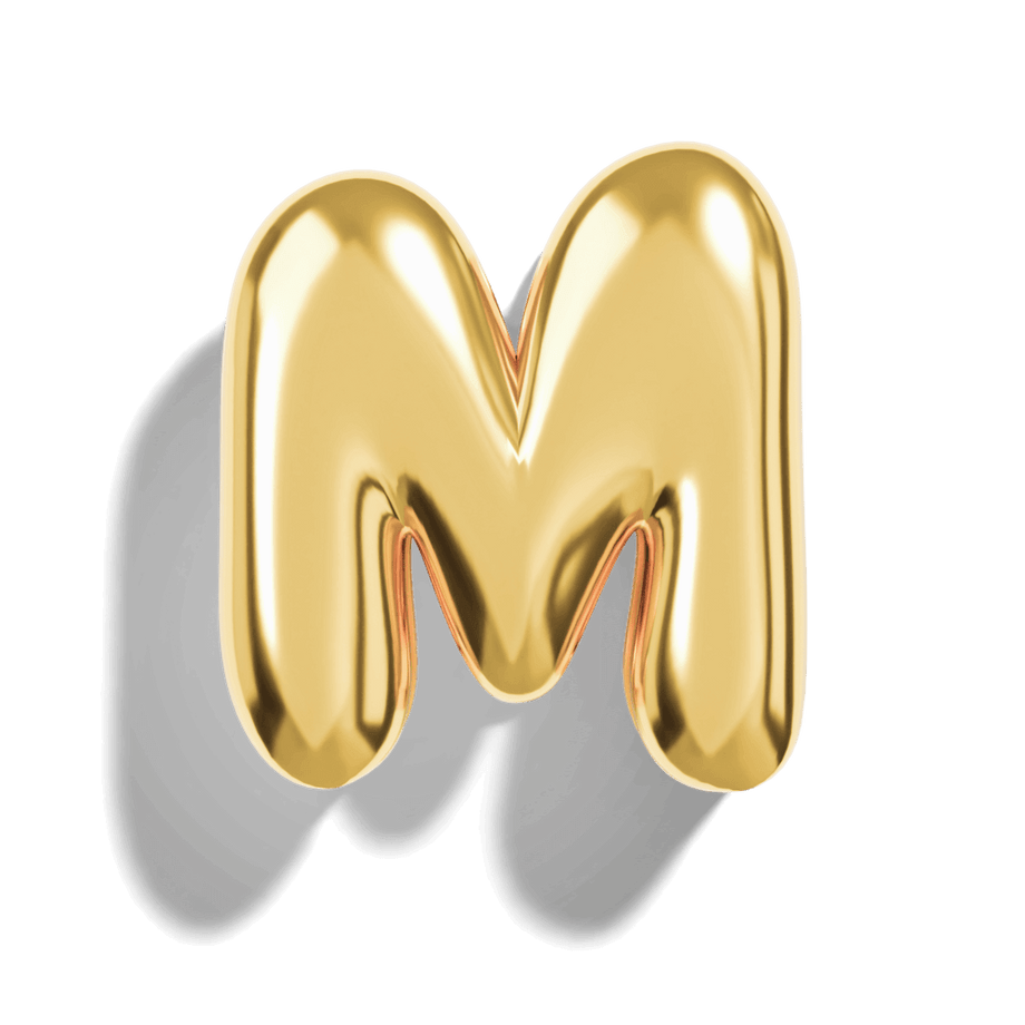 Mirco Bubble Initial Necklace