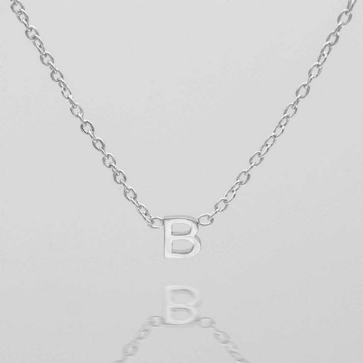 Maia Mini initial necklace in silver by prya