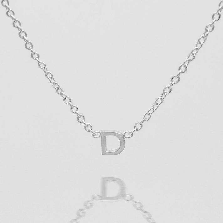 Maia Mini initial necklace in silver by prya