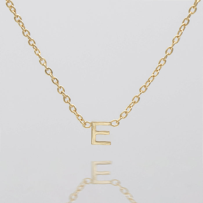 Maia Mini initial necklace in gold by prya