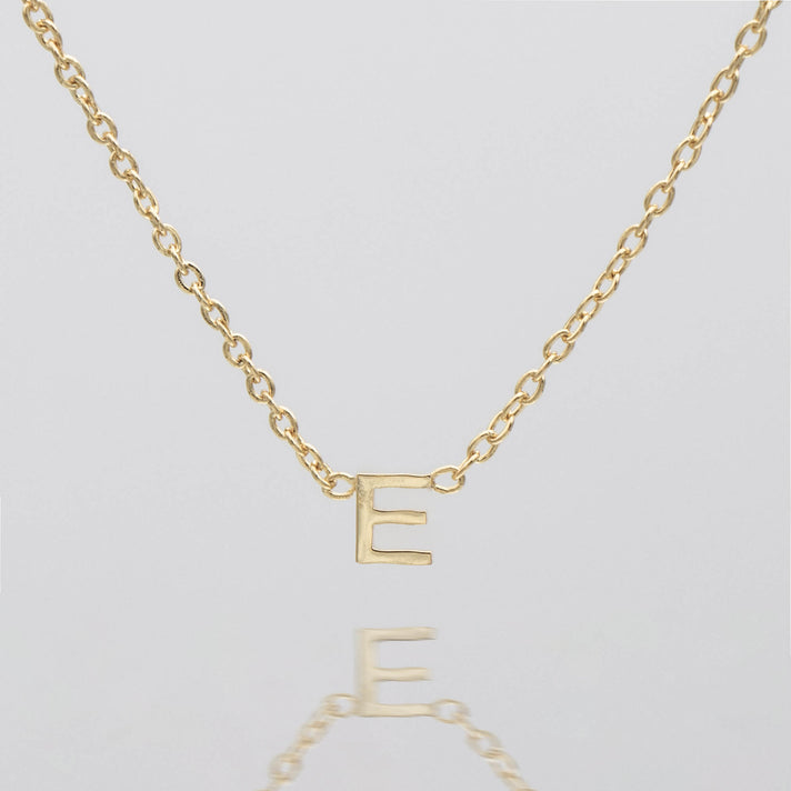 Maia Mini initial necklace in gold by prya