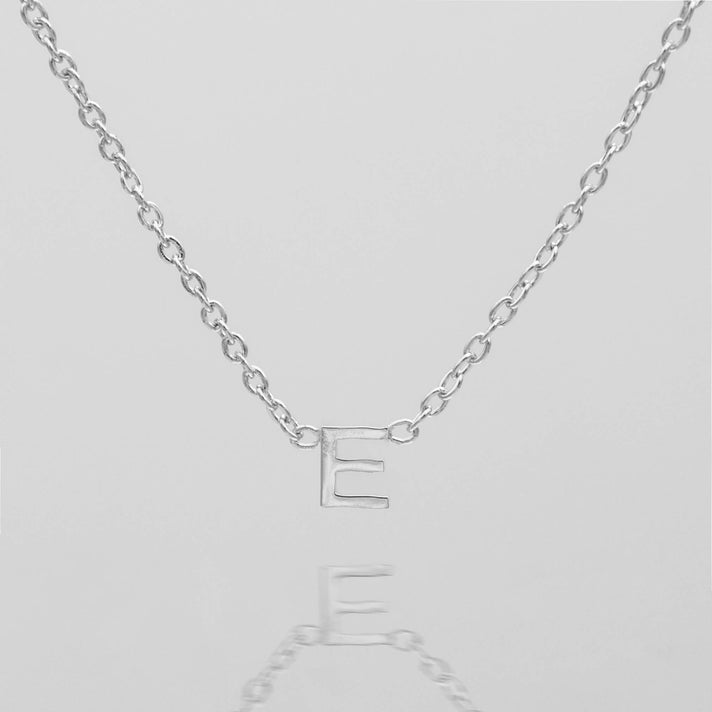 Maia Mini initial necklace in silver by prya
