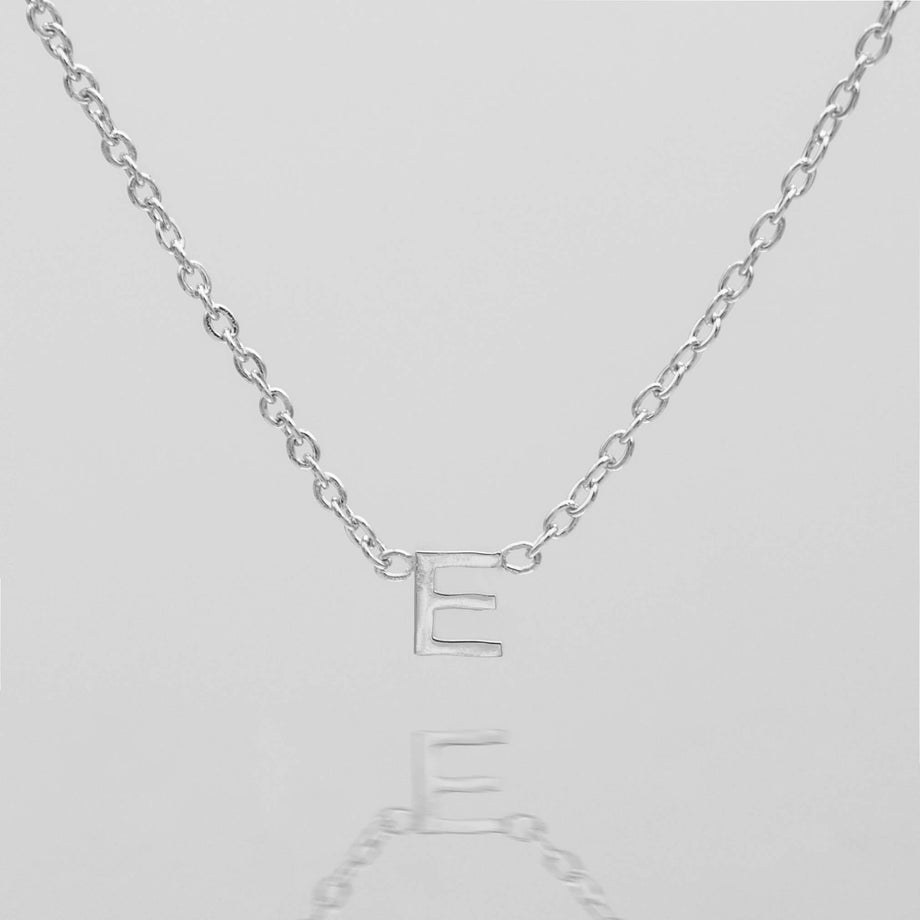 Maia Mini initial necklace in silver by prya