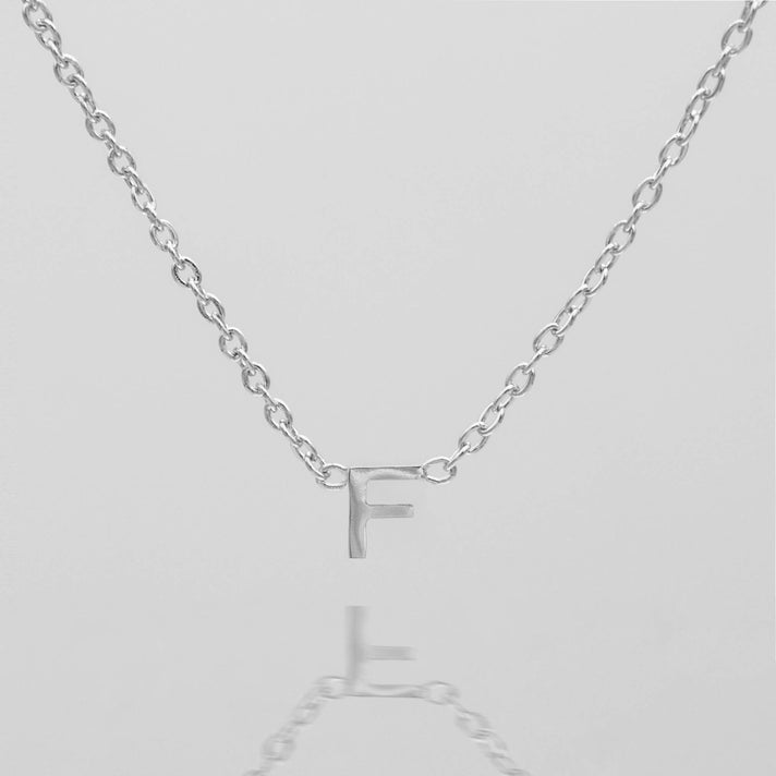 Maia Mini initial necklace in silver by prya