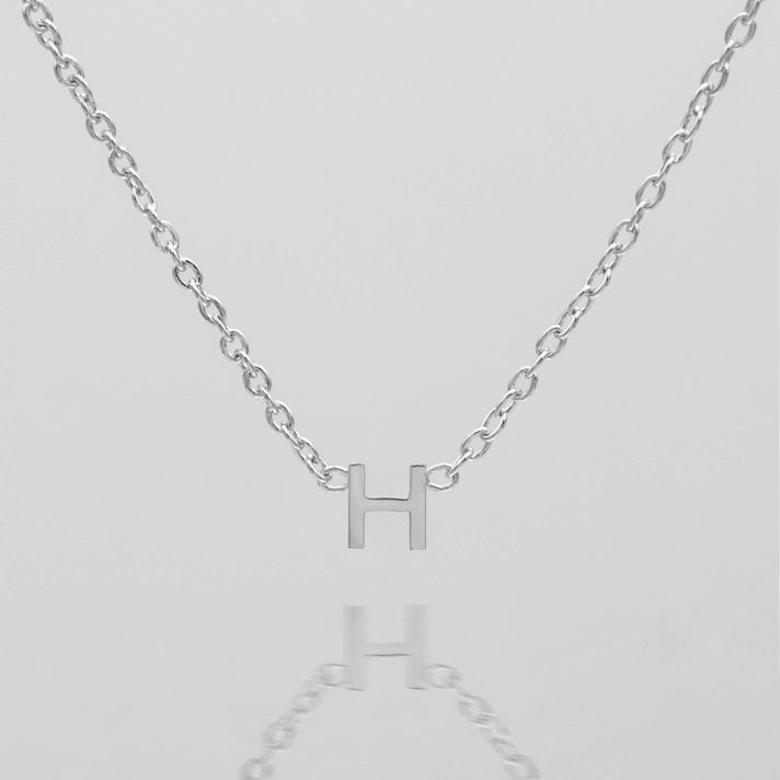 Maia Mini initial necklace in silver by prya