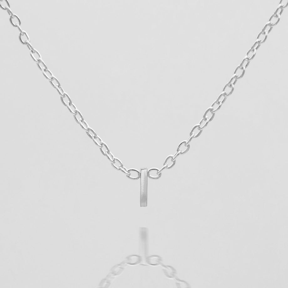 Maia Mini initial necklace in silver by prya