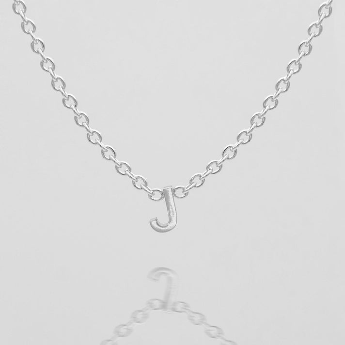 Maia Mini initial necklace in silver by prya
