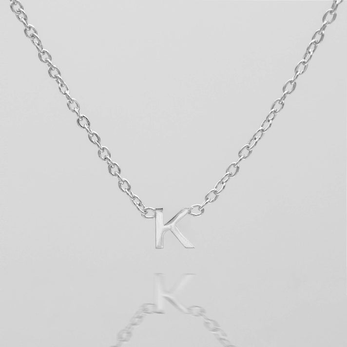 Maia Mini initial necklace in silver by prya