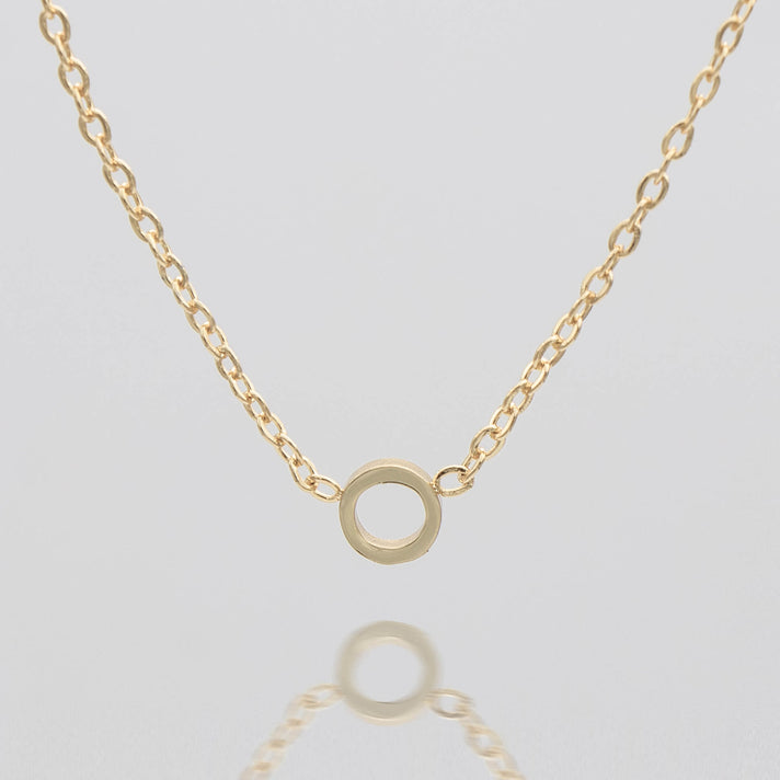 Maia Mini initial necklace in gold by prya