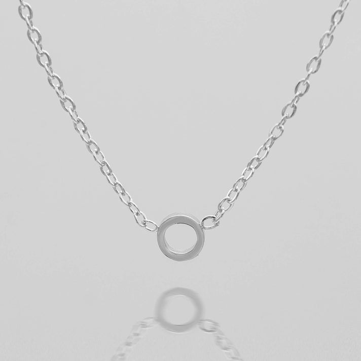 Maia Mini initial necklace in silver by prya